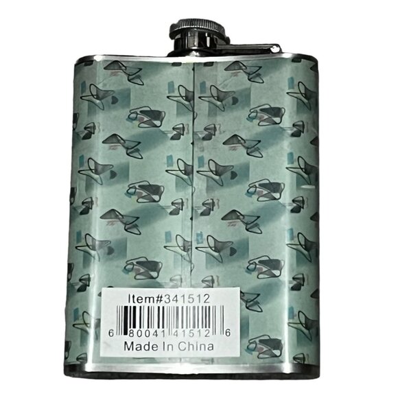 Metal Drinking Flask 8 Fl Oz New "Mother's Little Helper" 5" Tall - Picture 2 of 6